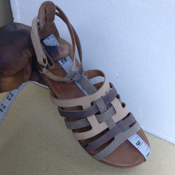 Gladiator sandal 100% LEATHER Villager Peasant boho padded soft comfort Sandal 7 - Picture 10 of 15